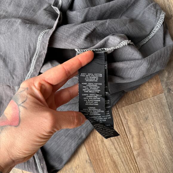 Harley Davidson T-Shirt Womens 2XL Gray Motorcycle Grunge Rock Short Sleeve 5650 - Picture 5 of 10